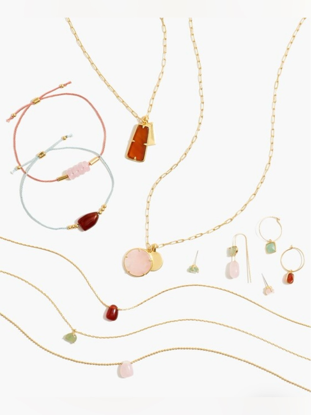 Madewell Stone Collection Carnelian Pendant Necklace - Picture 9 of 9